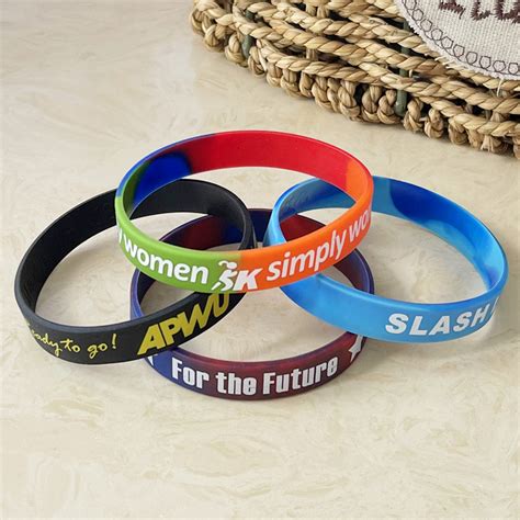 Customized Silicone Wristband, Personalized Silicone Bracelets With Own ...