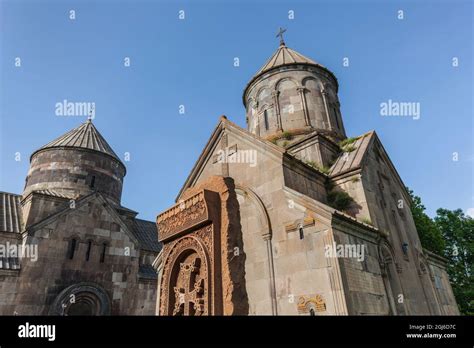 Armenia, Tsaghkadzor. Kecharis Monastery, 11th century, interior Stock ...