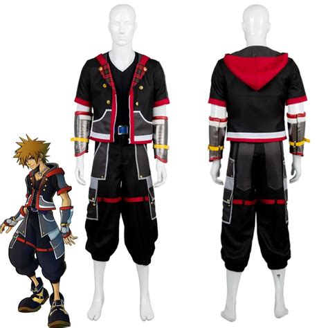 Kingdom Hearts III Protagonist Sora Cosplay Costume Outfit Score Brave Parts Action Games ...