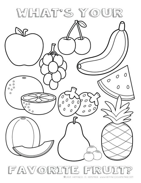 Printable Coloring Pages | Coloring pages, Fruit coloring pages, Vegetable coloring pages