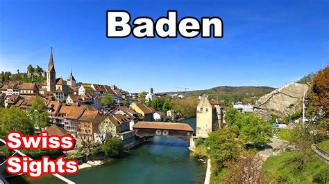 Baden Switzerland Thermal Bath City Aargau Schweiz 4K - YouTube