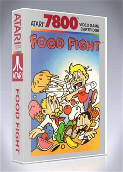 Atari 7800 - Food Fight Custom Game Case | Retro Game Cases