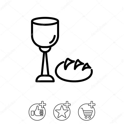 Bread and Wine icon — Stock Vector © PPVector #129418456