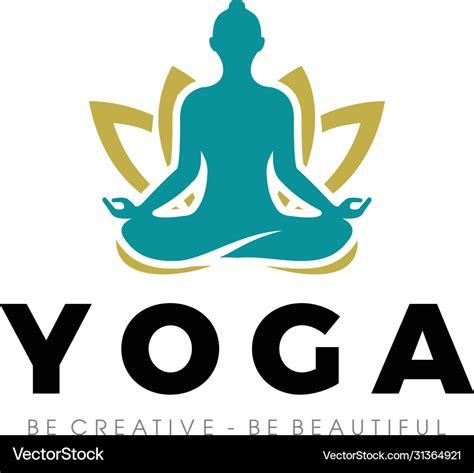 Yoga and wellness logo inspiration Royalty Free Vector Image