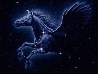 Pegasus, the winged horse in Greek Mythology