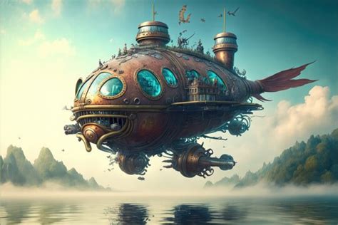 Steampunk Airship Design