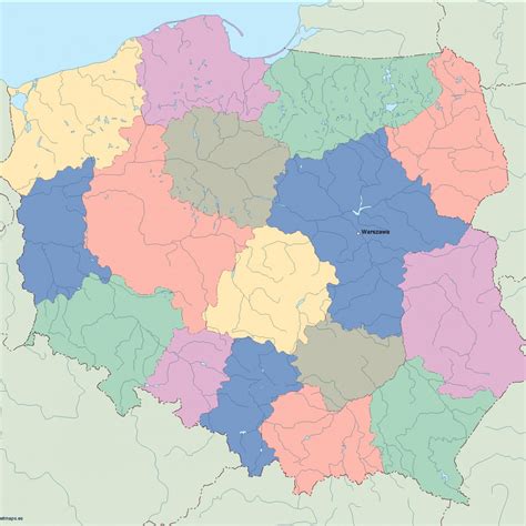 Poland Climate map | Order and download Poland Climate map