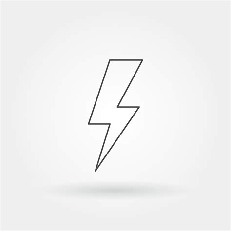 Lightning Bolt Outline Vector Art, Icons, and Graphics for Free Download