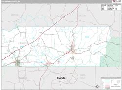 Escambia County, AL Zip Code Wall Map Premium Style by MarketMAPS