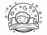 Cozy Bedtime Coloring  Page sketch template