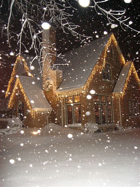 Snow Falling Christmas Lights