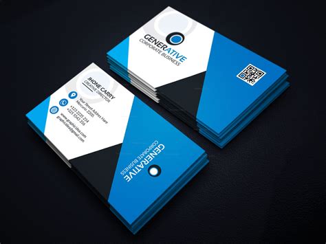 EPS Sleek Business Card Design Template - Graphic Templates