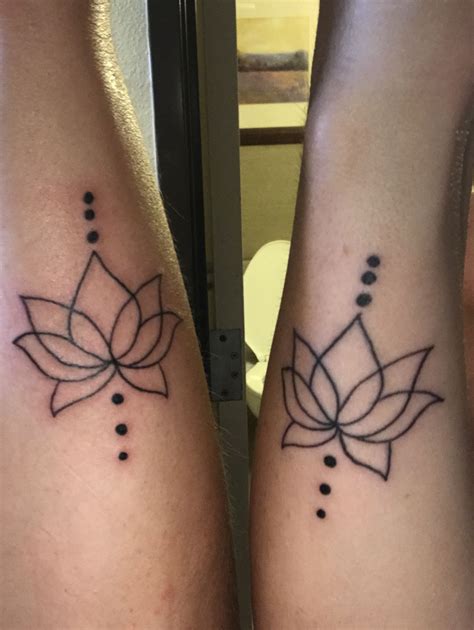 Best friend matching lotus flower tattoos! ️ ️ ️ | Friendship tattoos, Tattoos for guys, Friend ...