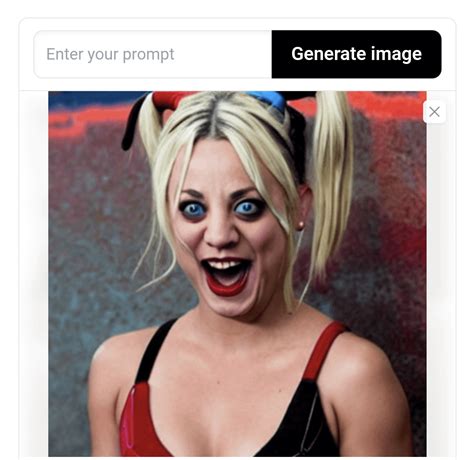 Kaley Cuoco as Harley Quinn : r/weirddalle