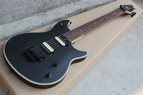 2019 New + Factory + Satin Black EVH wolfgang electric guitar Eddie Van ...