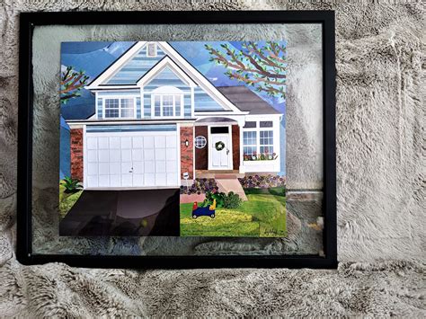 House Collage Made-to-Order Original Artwork Framed | Etsy