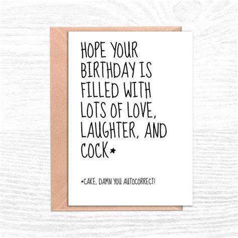 Funny Birthday Card Birthday Card for Herinappropriate - Etsy in 2022 ...