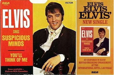 Ad for the 1969 Suspicious Minds single | Suspicious minds, Elvis presley suspicious minds ...