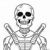 Skull Trooper Coloring Page 62533 49481 sketch template
