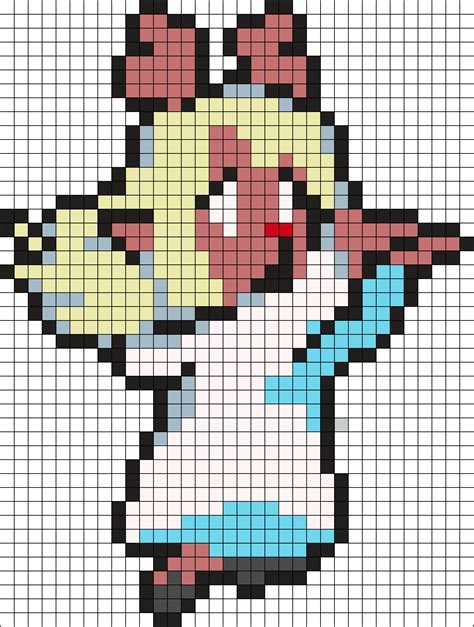 Snowgrave Noelle (Deltarune) Perler Bead Pattern | Bead Sprites | Characters Fuse Bead Patterns