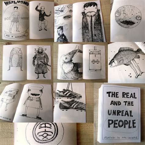 Zine-real and unreal people | Art zine, Zine design, Book art