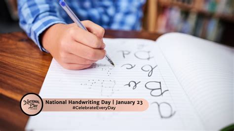 JANUARY 23, 2024 | NATIONAL PIE DAY | NATIONAL HANDWRITING DAY ...