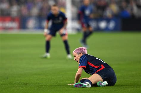 Megan Rapinoe forced off just three minutes into final ever match as USA icon suffers ...