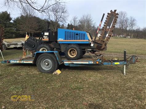 Ditch Witch 410SX Trencher / Trailer Package