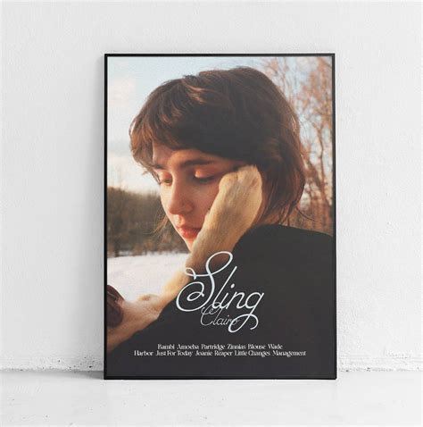 Clairo Sling Album Tracklist Poster Designed & Sold By Mircea