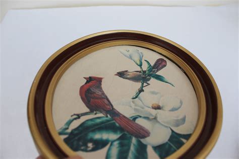 Vintage Framed Bird Print, Vintage Cardinal Bird Picture, Vintage Bird ...