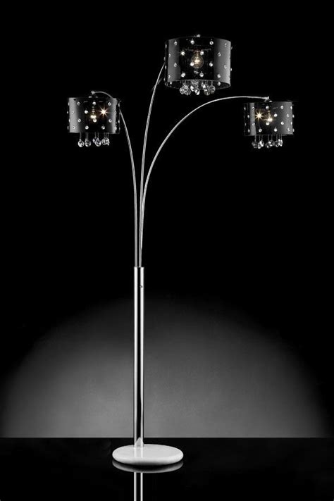 ORE Furniture Star Crystal 3 Light Arch Floor Lamp | Arch lamp, Crystal floor lamp, Hanging crystals
