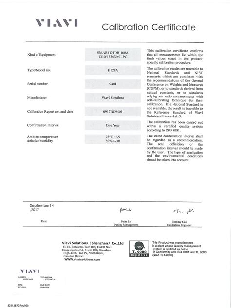 OTDR Calibration | PDF