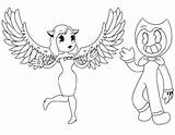 Alice Angel And Bendy coloring Page  Download Print Or Color Online sketch template