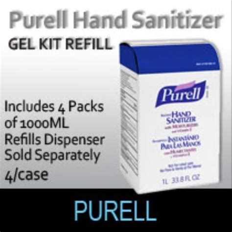 Purell Hand Sanitizer Gel Refill ( 1000ml/4 Per Case) | Thermal Paper ...