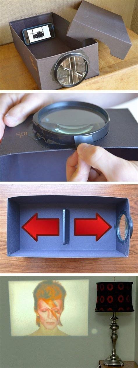 How to Turn Your Phone Into a DIY Photo Projector for $1 | Diy crafts for teens, Crafts for ...