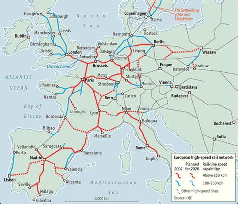 2: Rede Europeia de Alta Velocidade actual e estimada para 2020 [2 ...