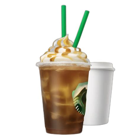 Starbucks cup cold drink with long blonde girl | AI Emoji Generator