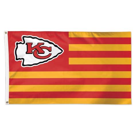 Kansas City Chiefs Flag 3x5 Deluxe Americana Design - Sports Fan Shop