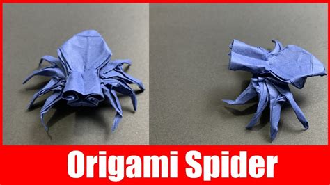 How to Make a Paper Spider | Origami Jumping Spider | Paper Crafts ...