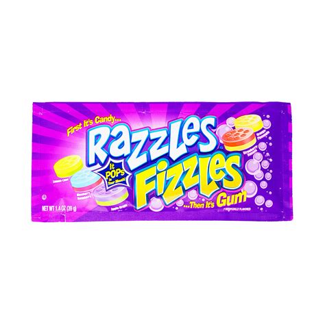 Razzles Fizzles - 39g | Candy Funhouse – Candy Funhouse CA