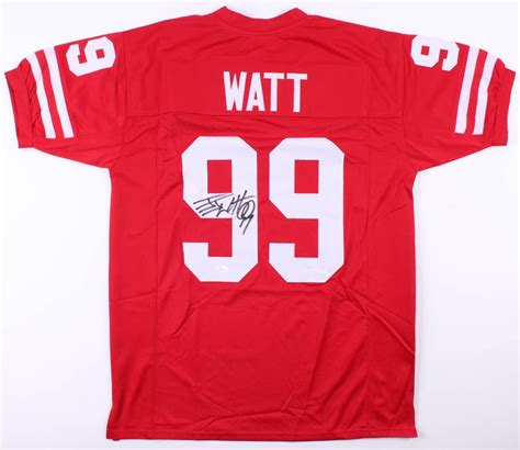 J. J. Watt Signed Wisconsin Badgers Jersey (JSA COA)