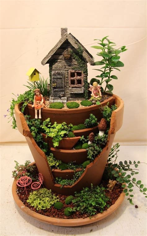 Magical Fairy Garden Idea Just for You | Fairy garden pots, Indoor ...