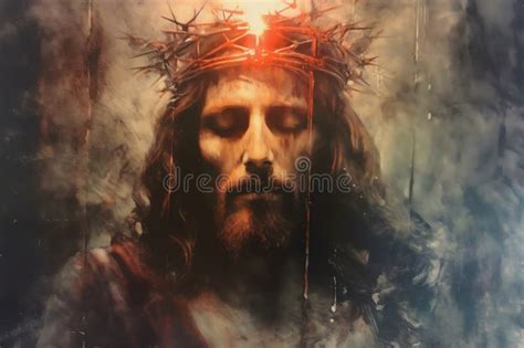 Jesus Crown Thorns Painting Stock Illustrations – 132 Jesus Crown Thorns Painting Stock ...