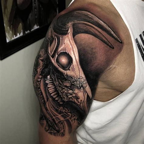 Taurus Bull Tattoos, Bull Skull Tattoos, Skull Sleeve Tattoos, Skeleton ...