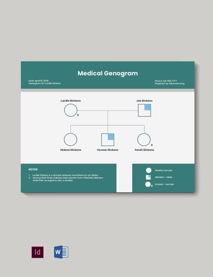 Medical Genogram Template - Word, Apple Pages, PDF | Template.net