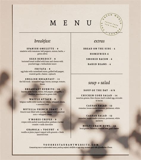 Template Menu Cafe | Template-two.vercel.app