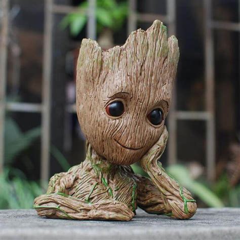 Cute Baby Groot Planter for Home Decor 3D Printed | Aurum3D