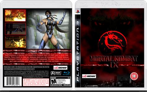 Mortal Kombat 9 PlayStation 3 Box Art Cover by bigwillystyle