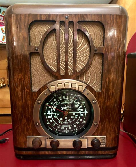 Zenith Antique (1937) 6-S-330 Tombstone Black Dial Tube Radio and Bluetooth | Radios | Art Deco ...