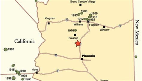 Arizona Geology: M 3.1 earthquake in central Arizona